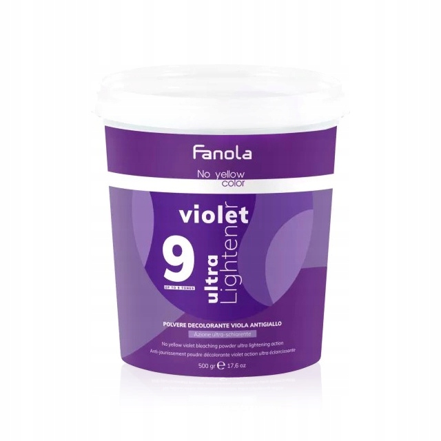 Rozjasňovač neutralizující žluté tóny Fanola NoYellow 9 500 g, až 9 tónů