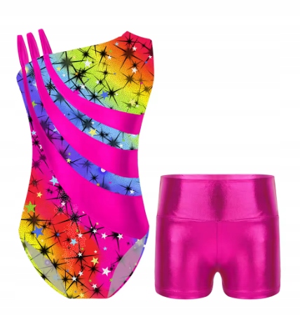 Strój Akrobatyka R 146 Do Gimnastyki Tańca Komplet Body 2554