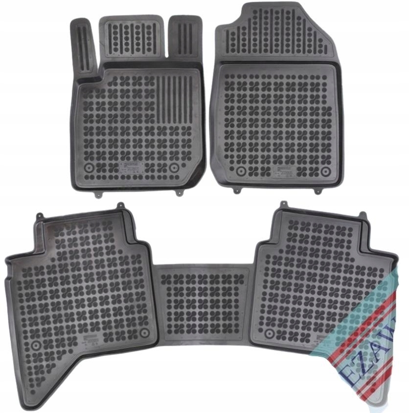 Gumové autokoberce Isuzu D-Max, 2020-, DoubleCab