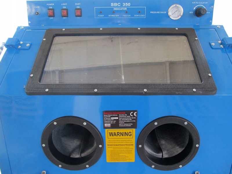 Piaskarka kabinowa, kabina do piaskowania 350 l Marka Bass Polska