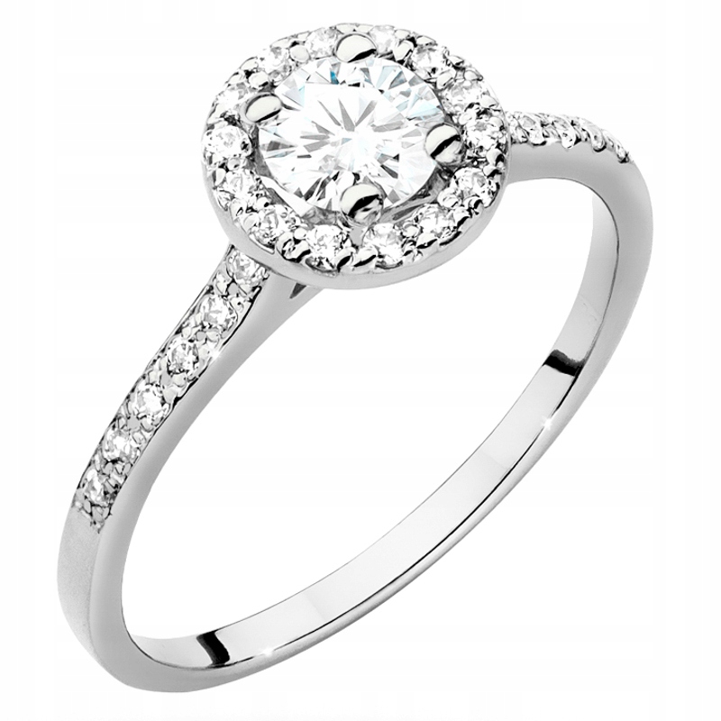 Zlatý Prstýnek 585 Kolo s Brilianty 0,74 ct