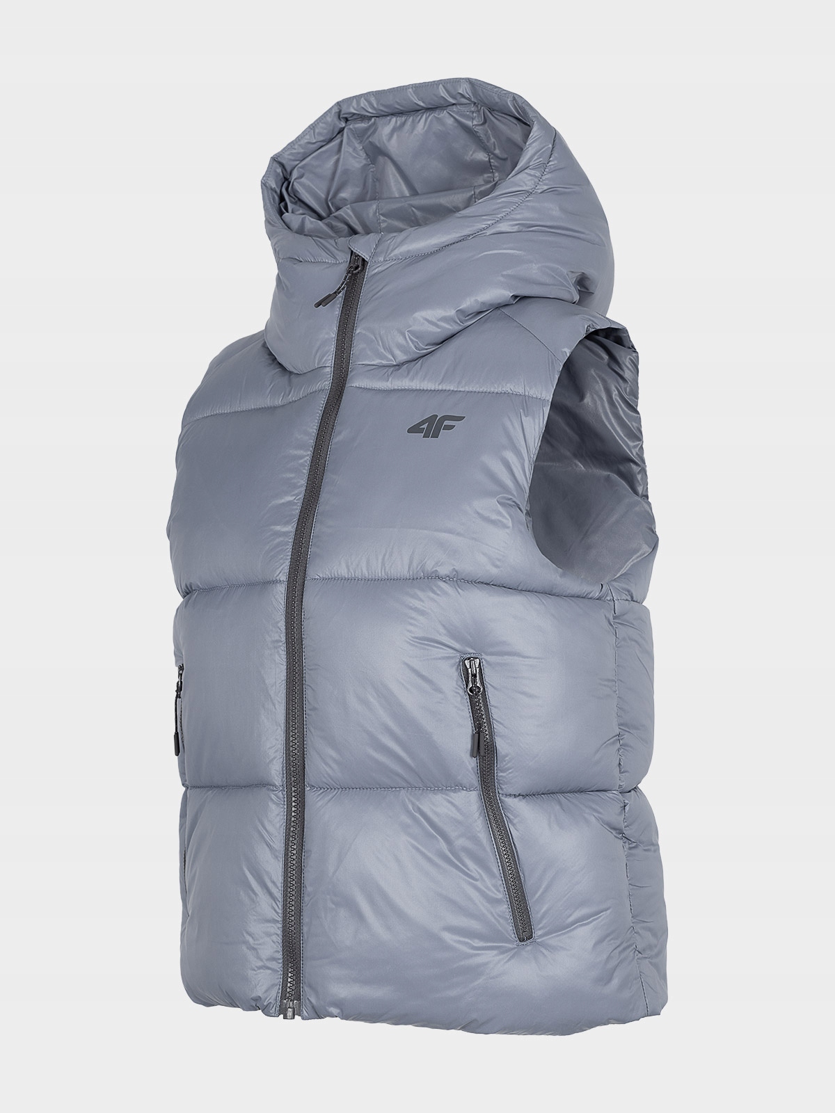 Dámská vesta 4F , péřový Vesta S Kapucí prošívaná vel. Xs