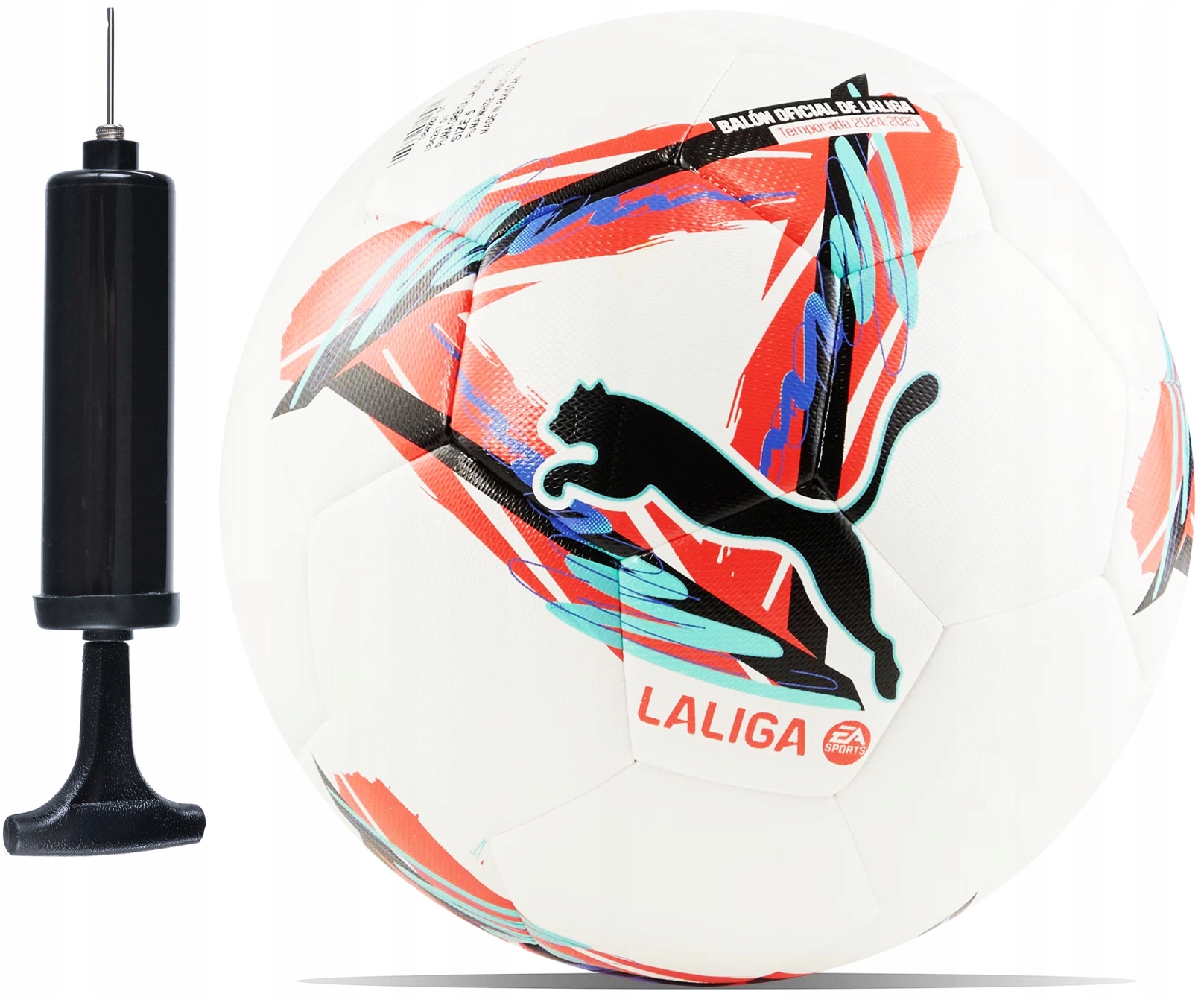 Piłka Nożna Treningowa Do Nogi Puma Orbita La Liga 1 Hybrid Pompka R. 5