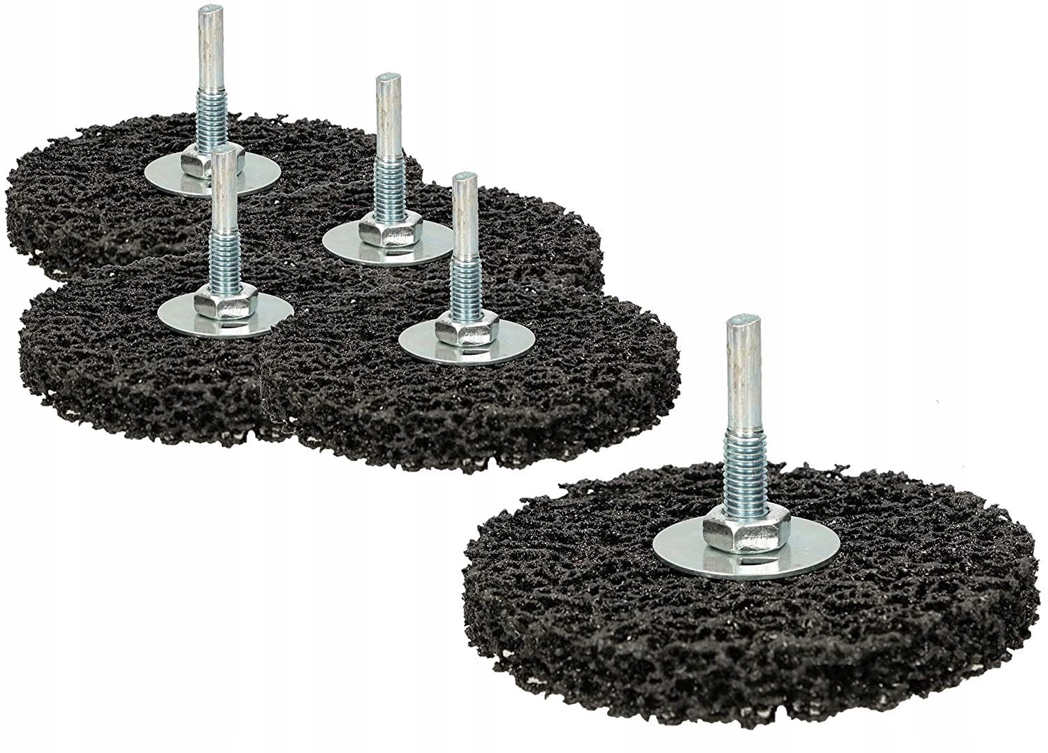 ŚCIERNICA WŁÓKNINA TWARDA NA TRZPIENIU 100MM 5SZT