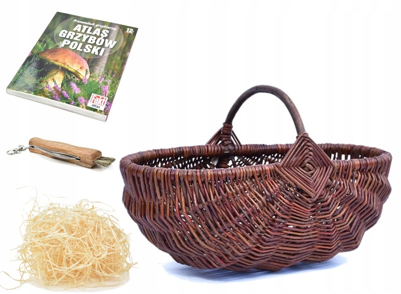 Proutěný koš na houby Nůž Atlas Hub