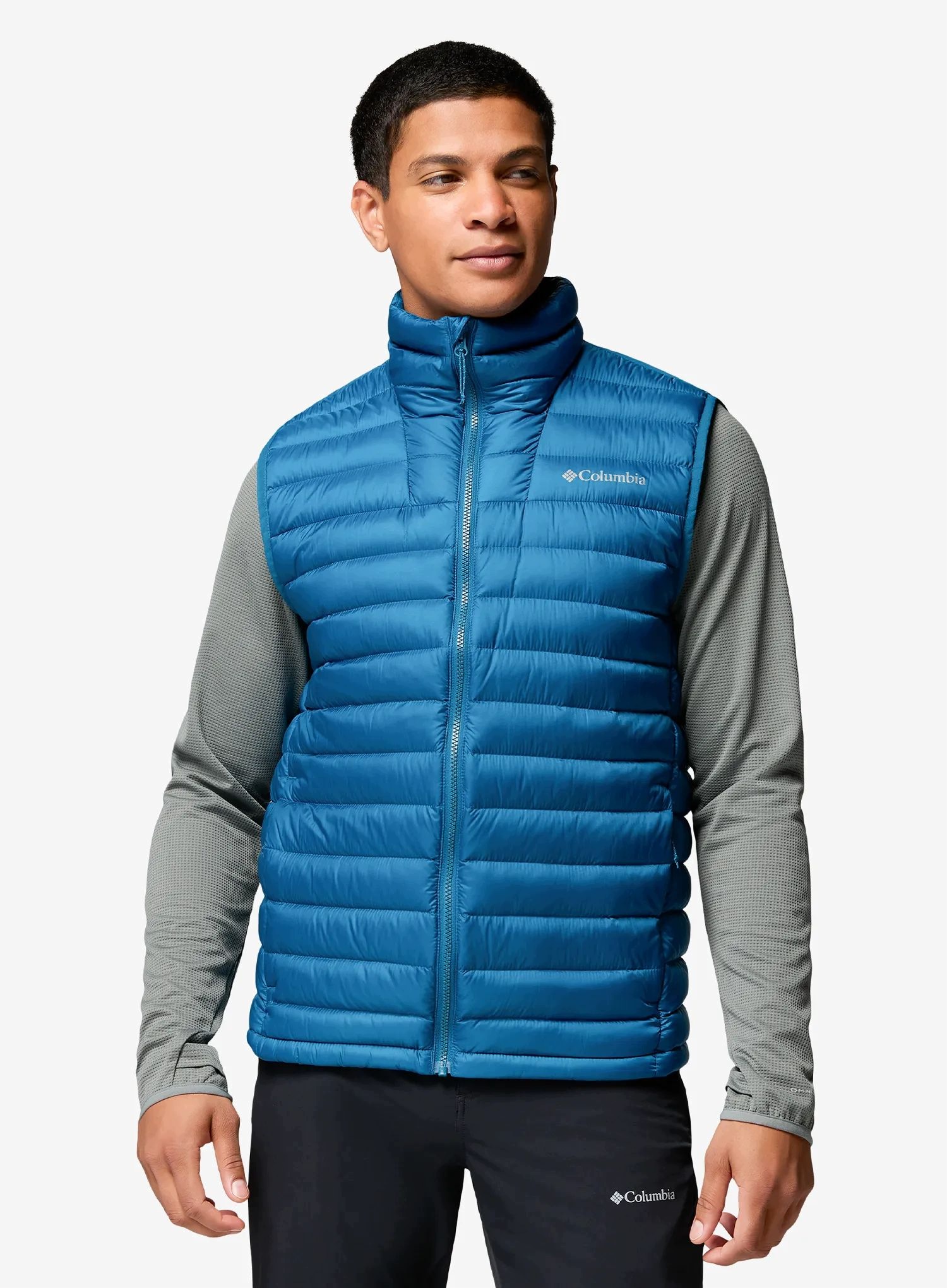 Péřová vesta Columbia Corelite Down Vest phoenix blue M