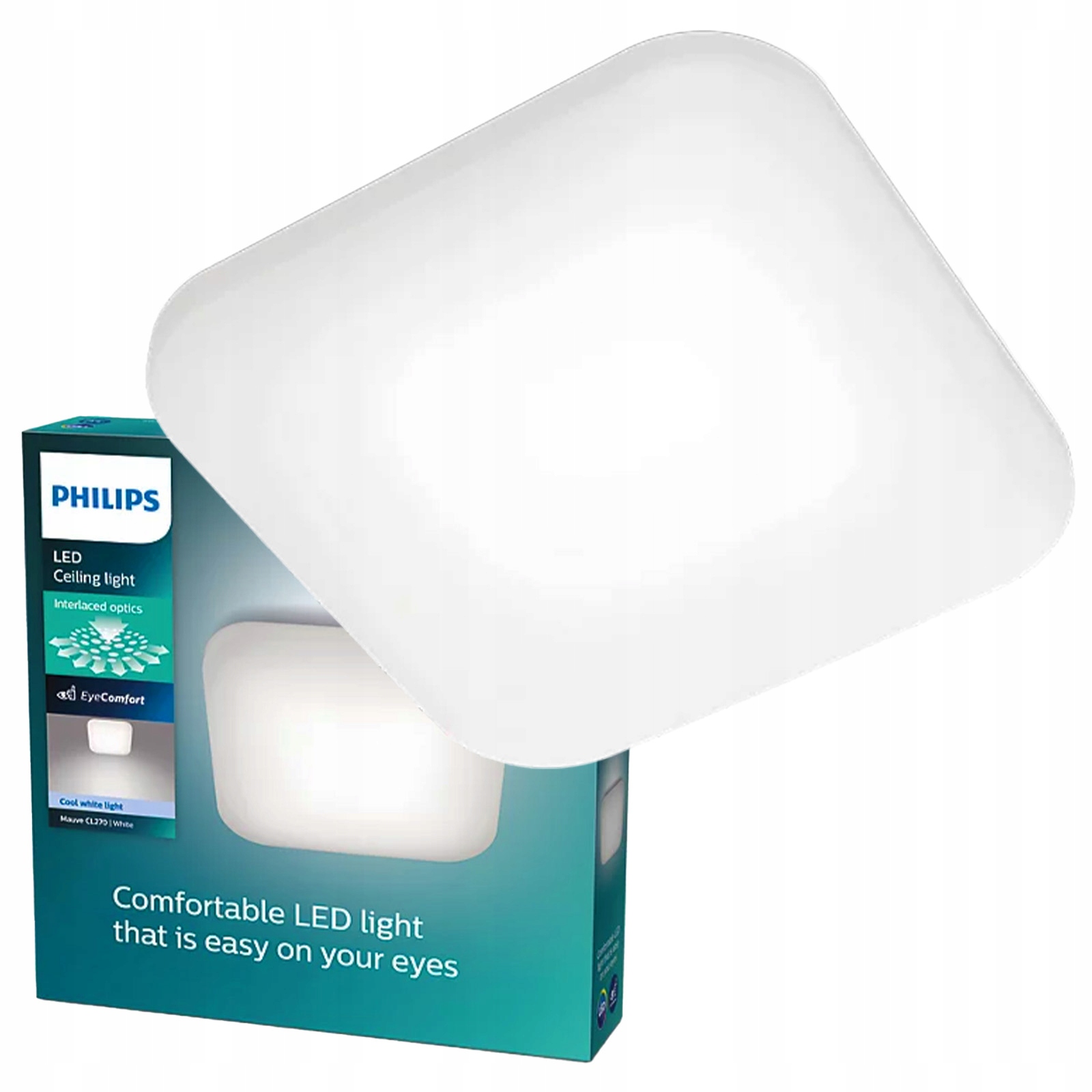 Stropní Svítidlo Led Stropní Svítidlo na omítku Mauve 12W 4000K 26cm Čtvercová Philips