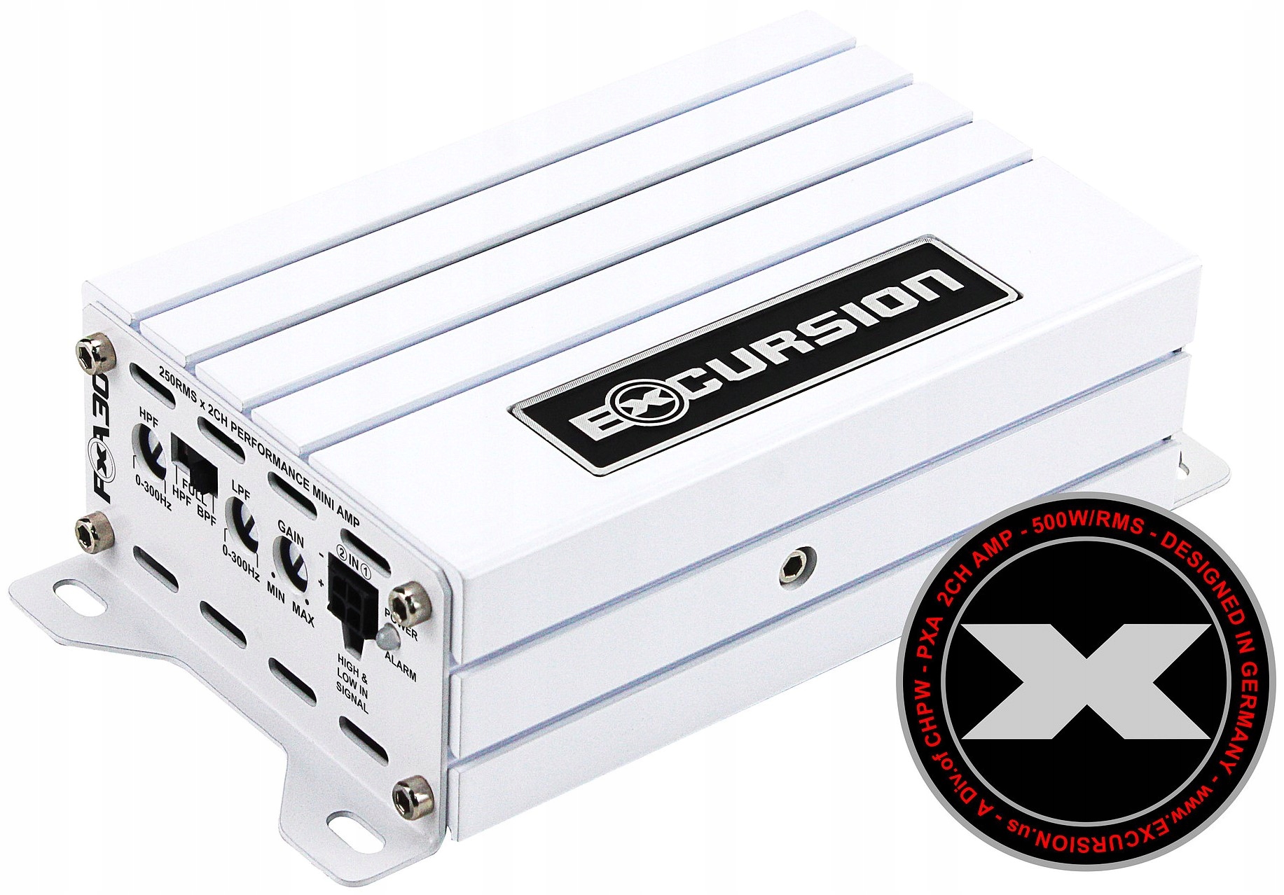 Excursion PXA-30 2-kanálový Zosilňovač 2x250W Rms Oem High-Level Rca Mini D