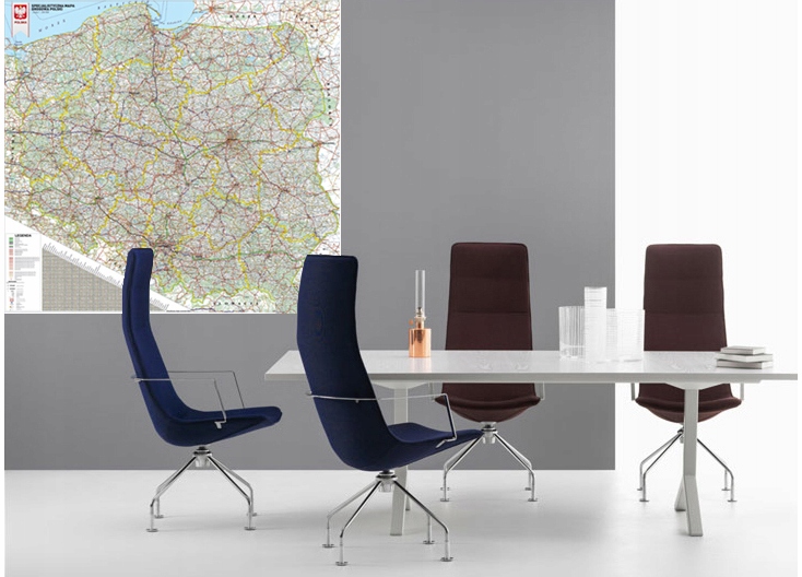 Polska mapa ścienna administracyjno-drogowa + system e-TOLL 2024 1:560 Rodzaj administracyjna