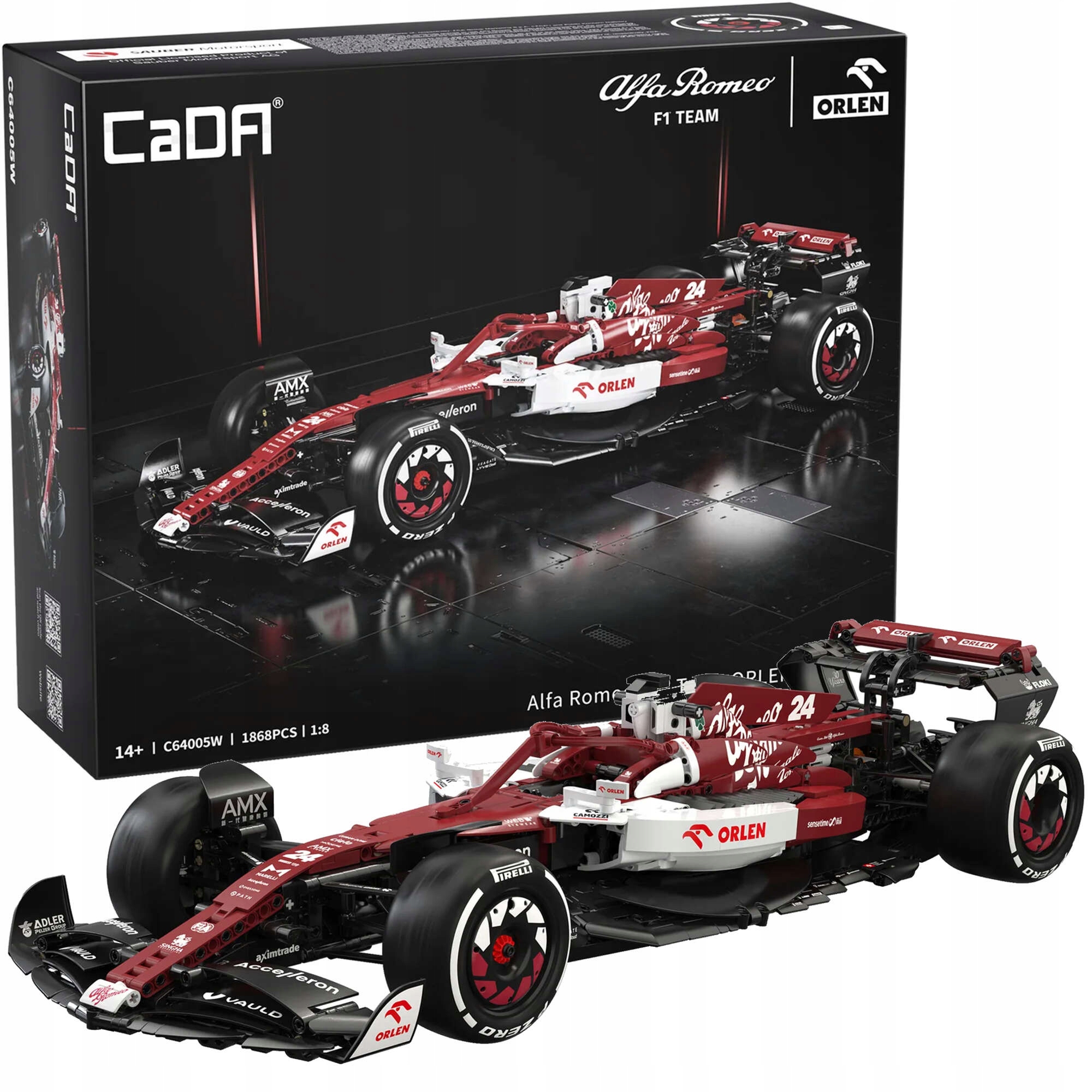 czerwony Alfa Romeo Formula 1 1868 el
