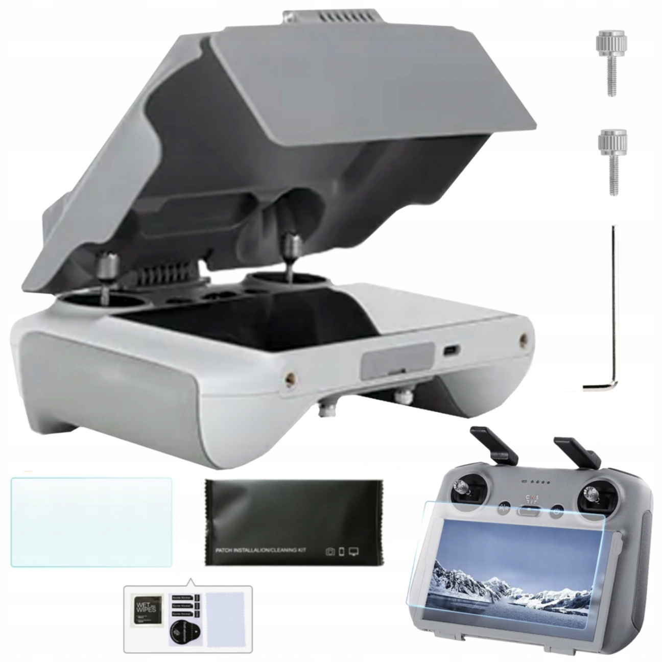 Osłona Ochronna Przeciwsłoneczna Szkło 9H na Ekran do Dji Rc 2 Mini 5 Pro