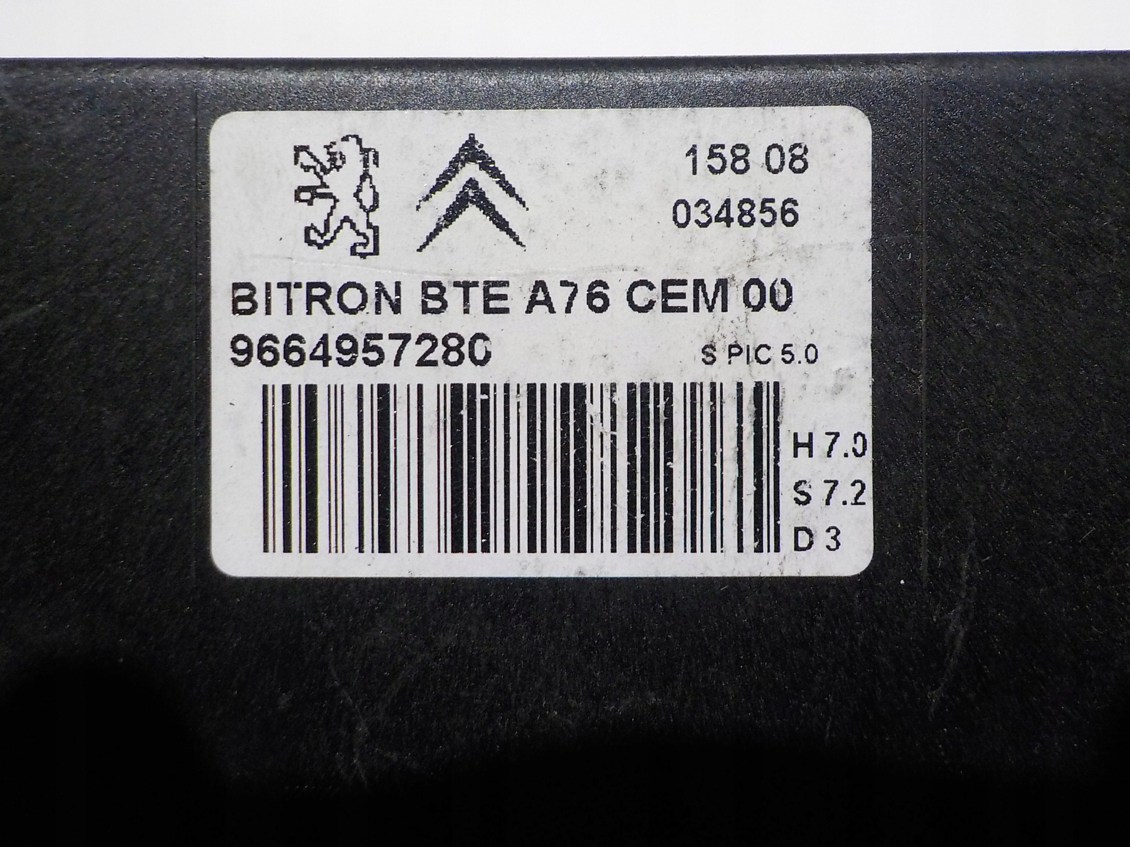 PEUGEOT 207 modul dach 9664957280 BITRON