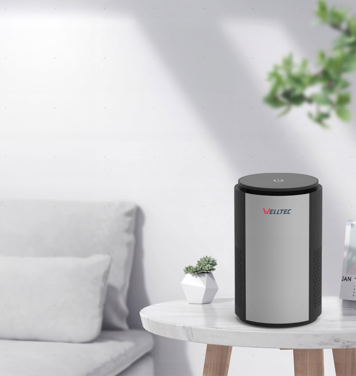 BIURKOWY OCZYSZCZACZ POWIETRZA WELLTEC APH360 - HEPA H13 - JONIZATOR Stan opakowania oryginalne