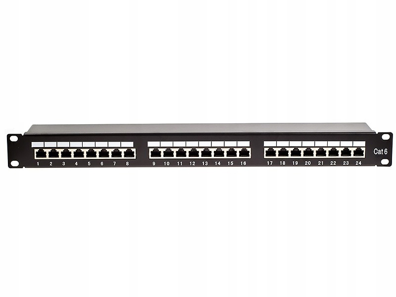 Patch panel 24-portowy Stp kat.6 1U 19" Krone