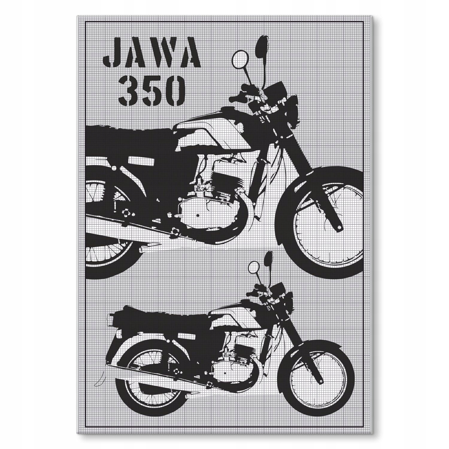 

Motor Metal Blacha Obraz Jawa Motocykl