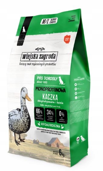 Levně Wiejska Zagroda Monoproteinová kachna 6 kg, střední a velká plemena