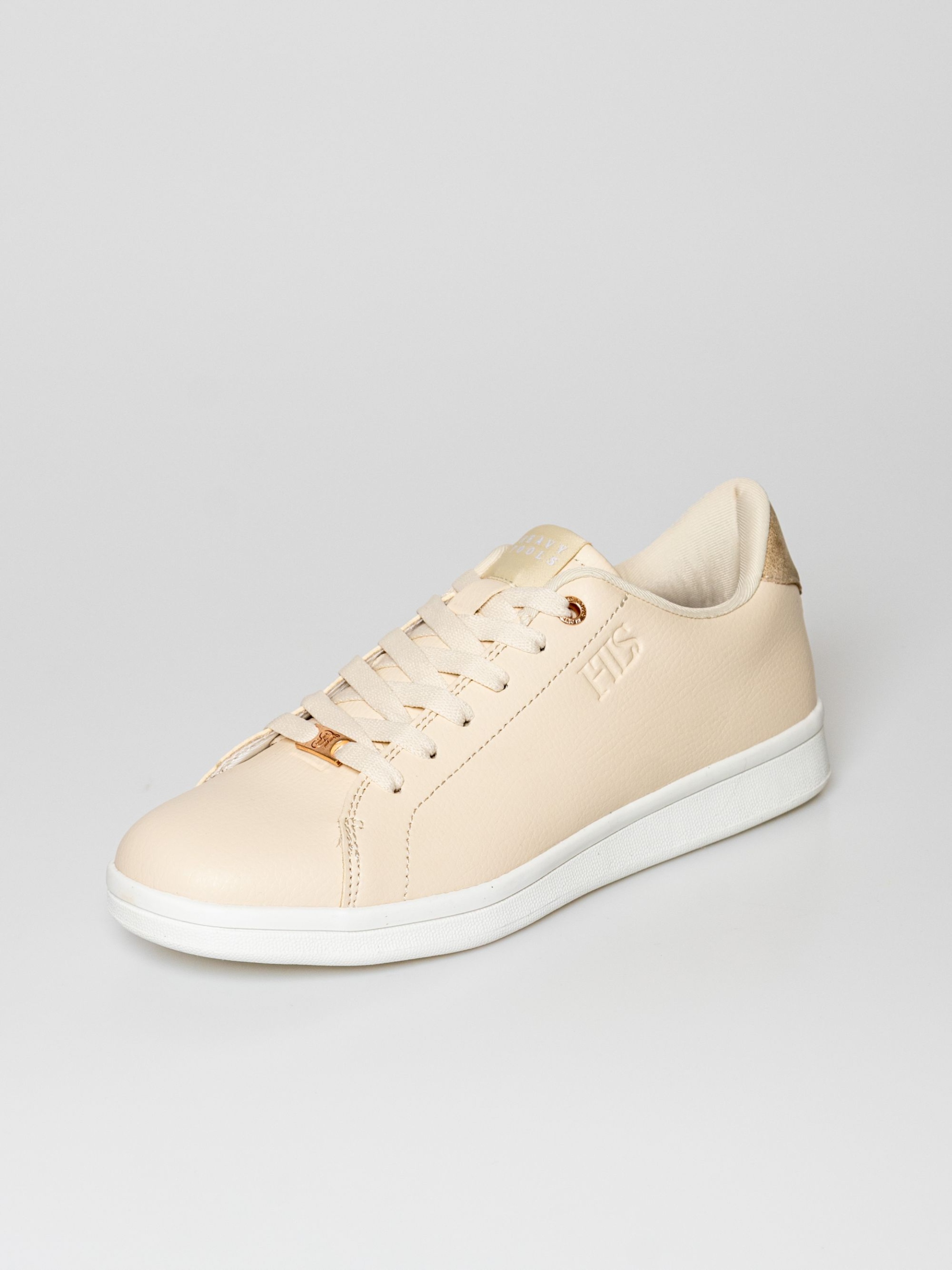 Heavy Tools Pohodlné Dámské Sportovní Boty Tenisky ULLA25 Kůže Béžová 36