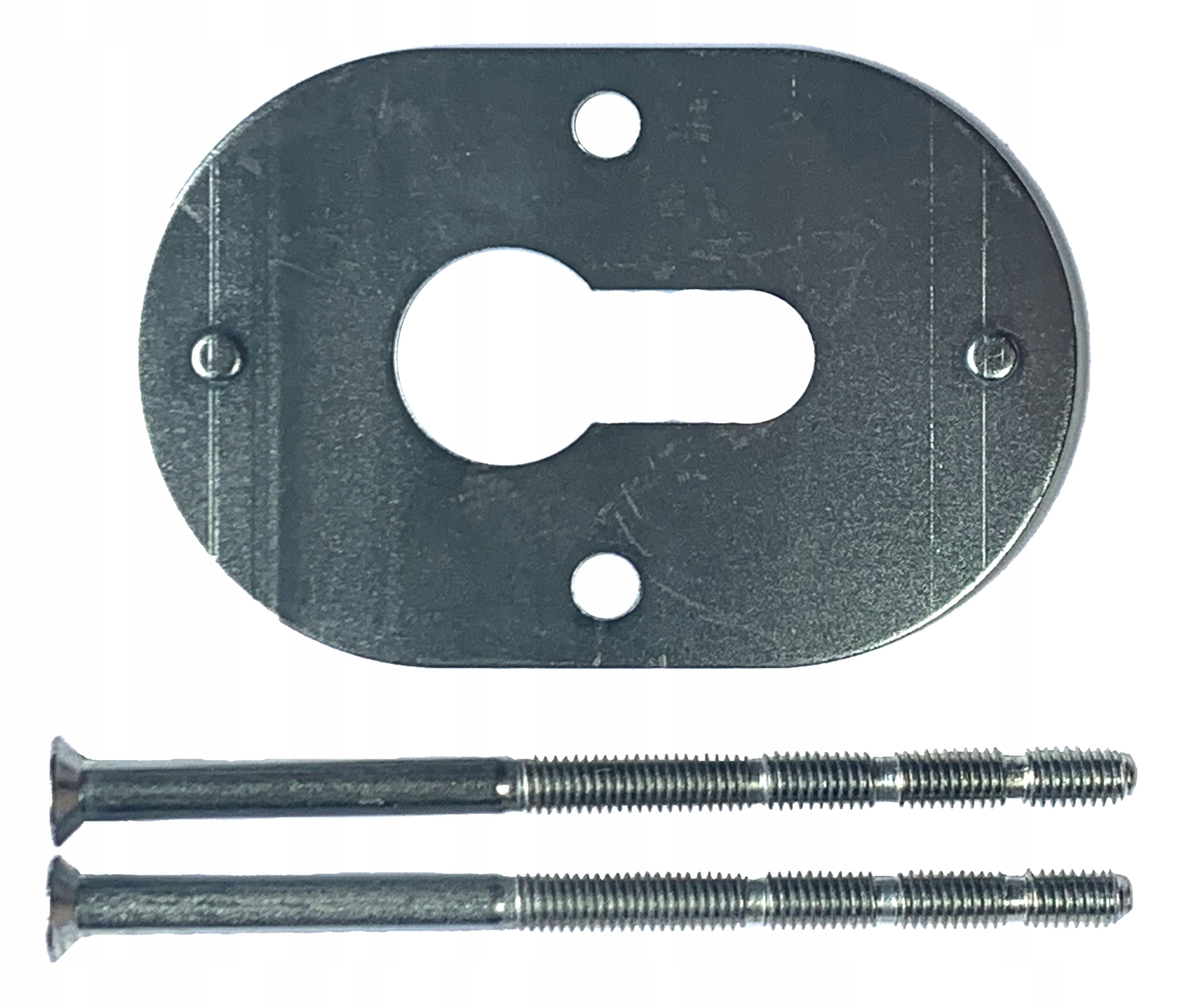 Szyld antywłamaniowy do drzwi GERDA anoda platyna Rodzaj szyldu Krótki szyld Szyld z otworem na wkładkę