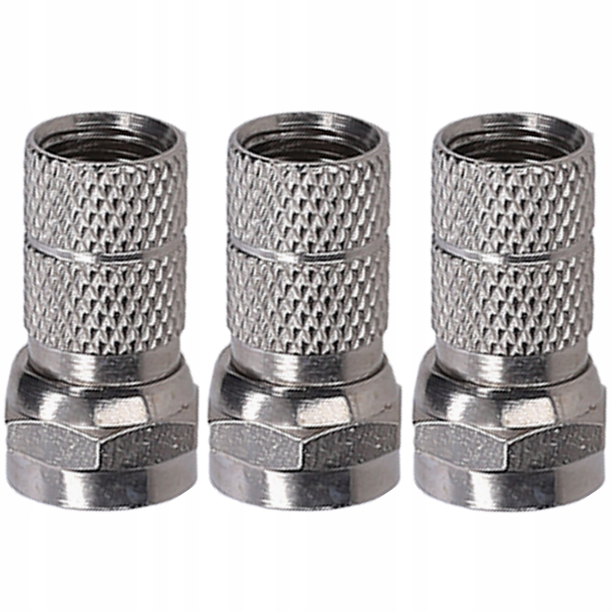 SPLITTER SYGNAŁU TV + WTYKI TYPU F 6,8mm 3 szt Marka Libox