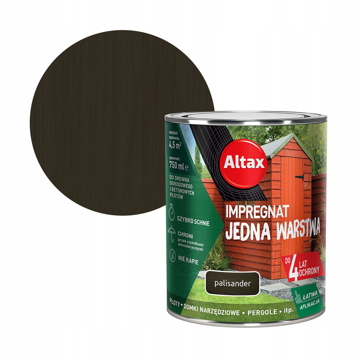 

Altax Impregnat Do Drewna 0,75L Palisander