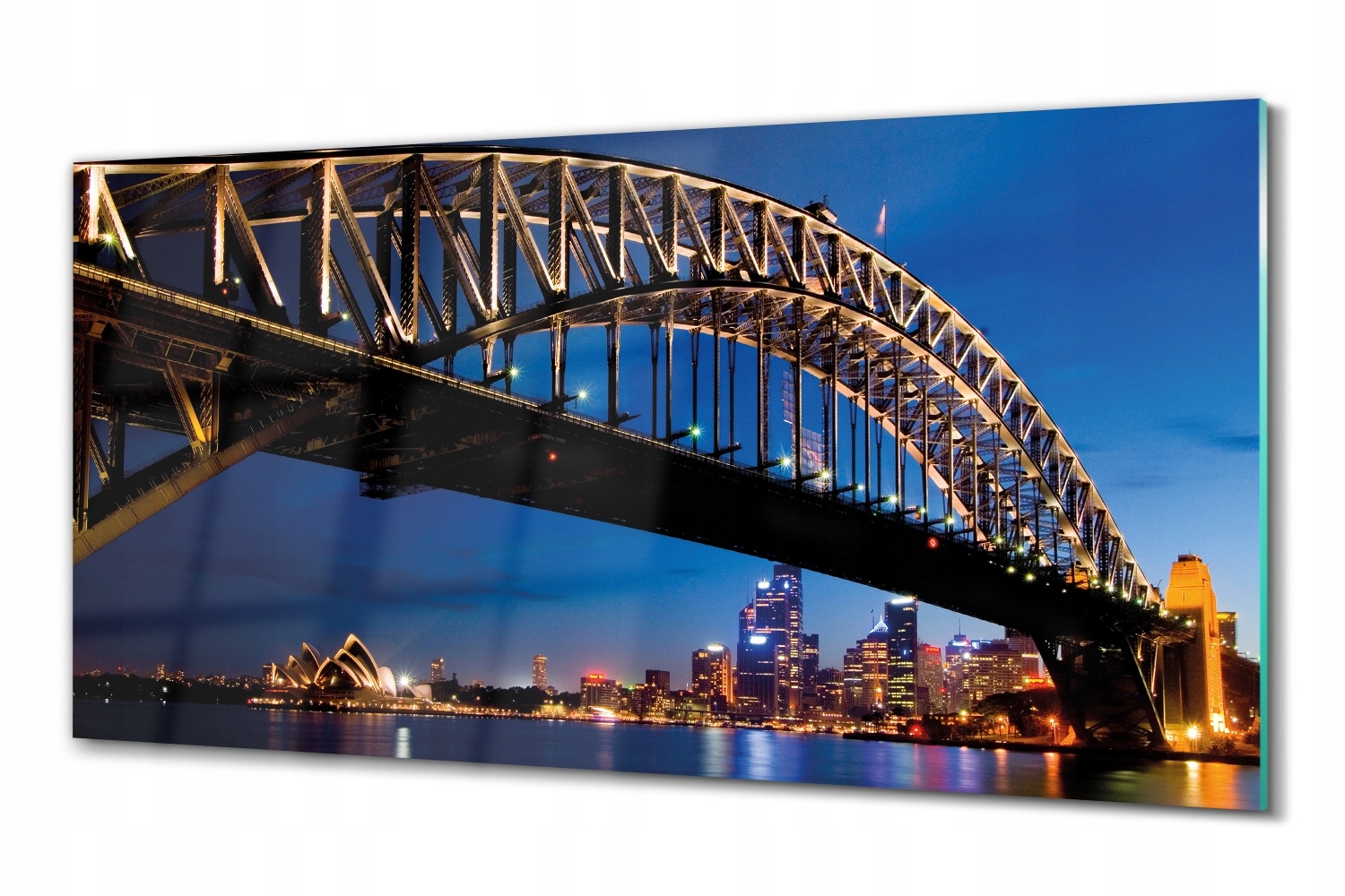 Moderní obraz na skle Sydney most noc 100x50