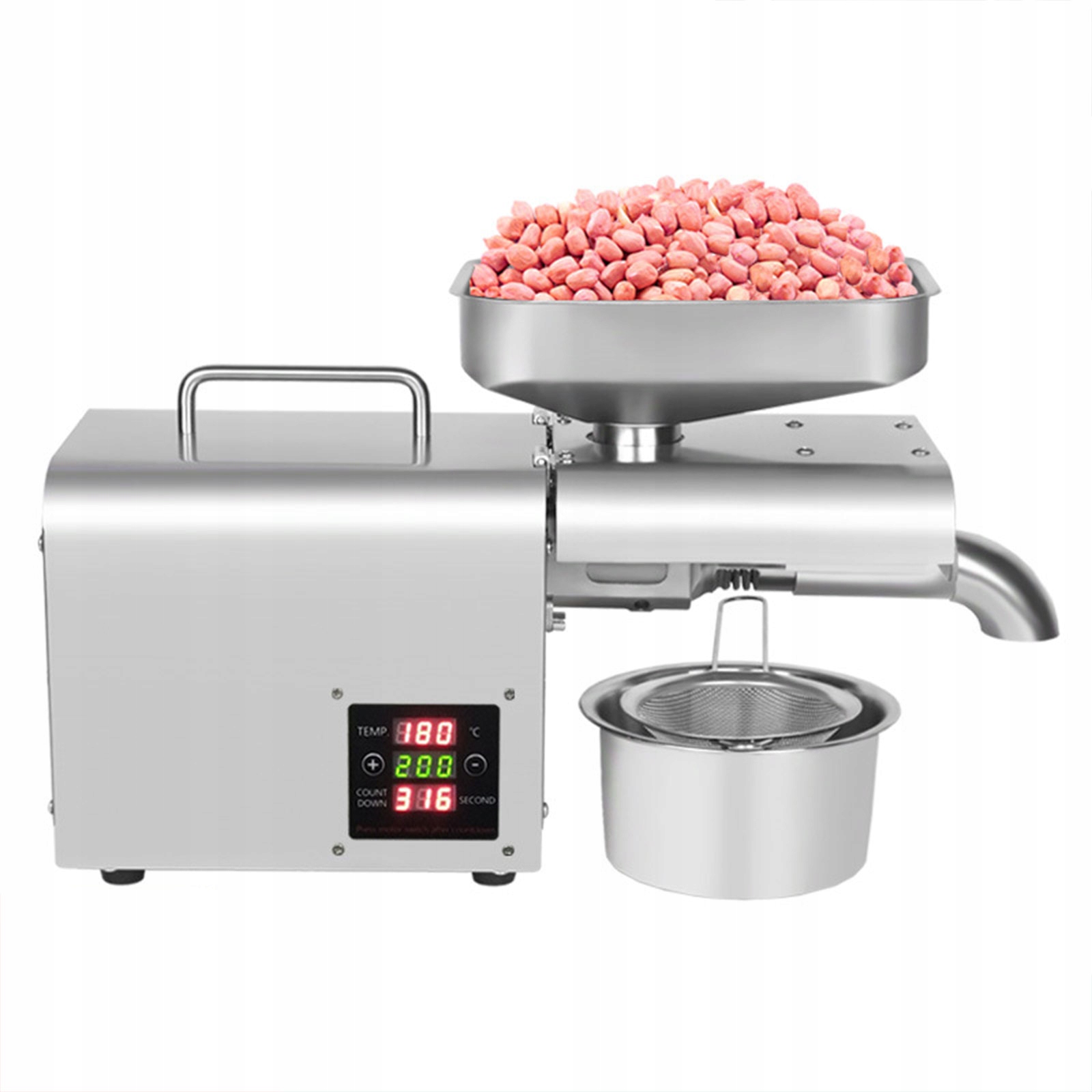 DOMOWA PRASA DO TŁOCZENIA OLEJU 600W MOCNA CNC