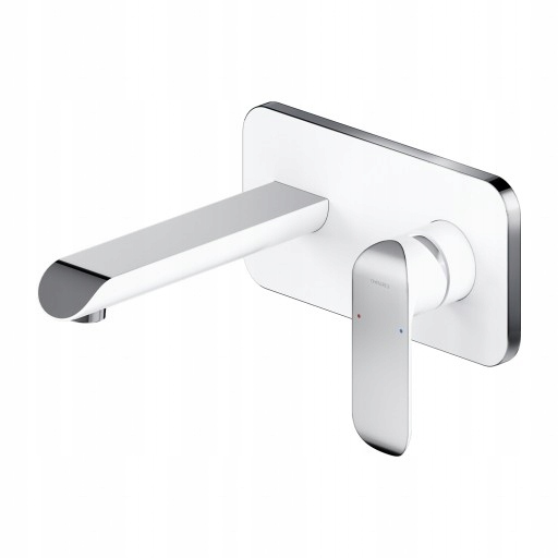 Podomietková Umývadlová Batéria Biela Chróm Omnires