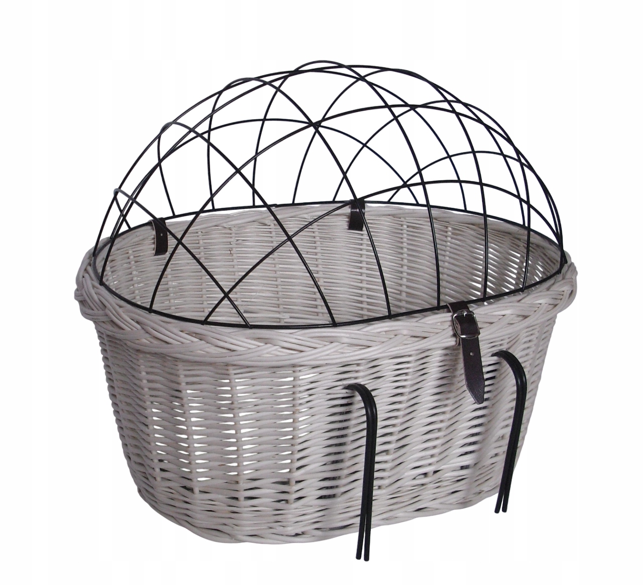 Duży koszyk wiklinowy na rower Transporter dla Psa do 15kg