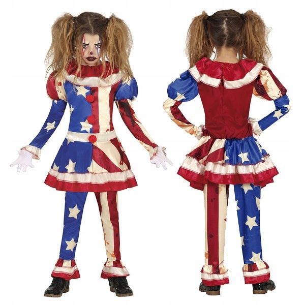 Strój Amerykański Klaun Morderca Halloween 104