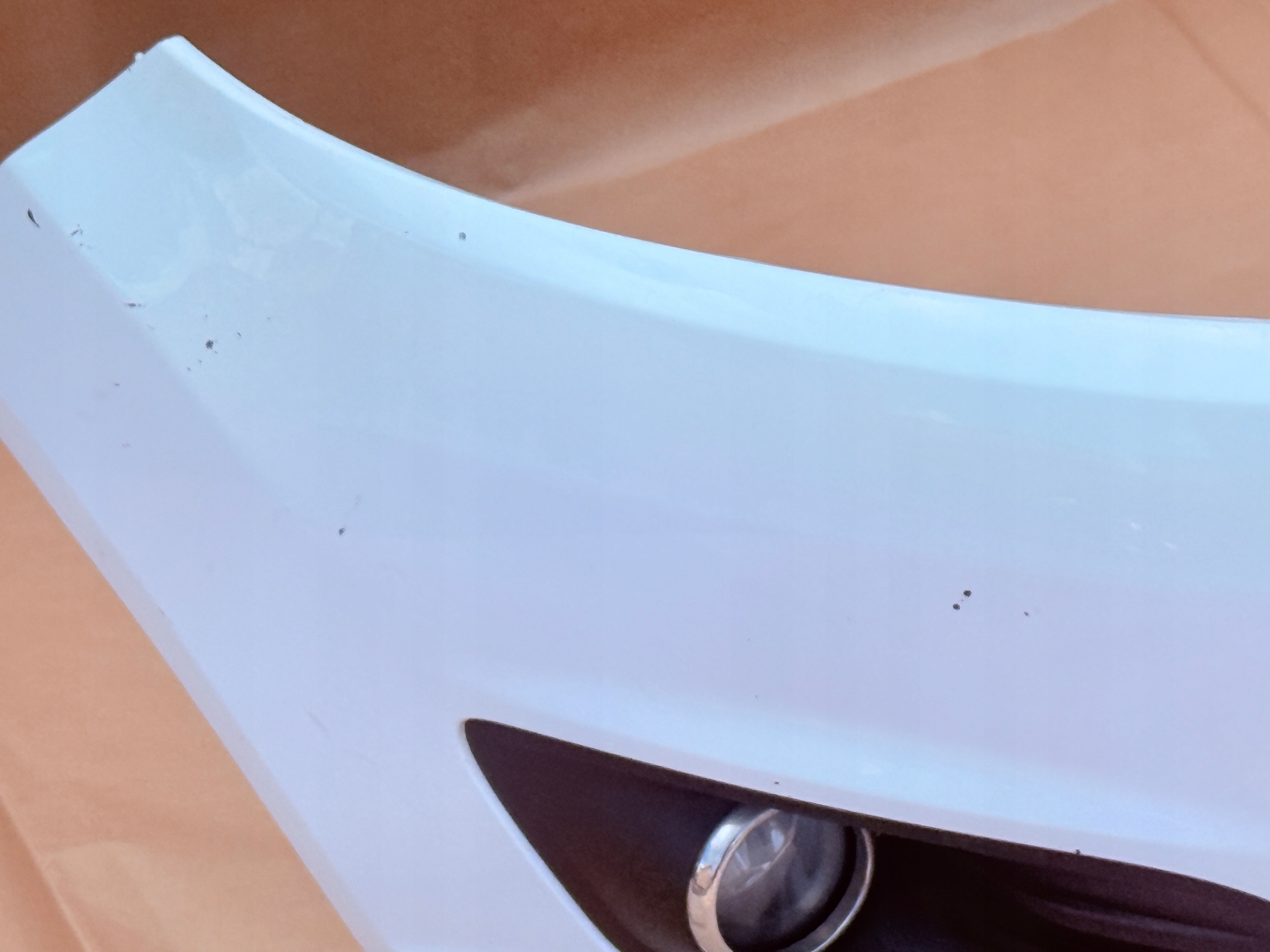 FORD FIESTA MK7 LIFT 2012-2017 bumper front FROZEN WHITE original