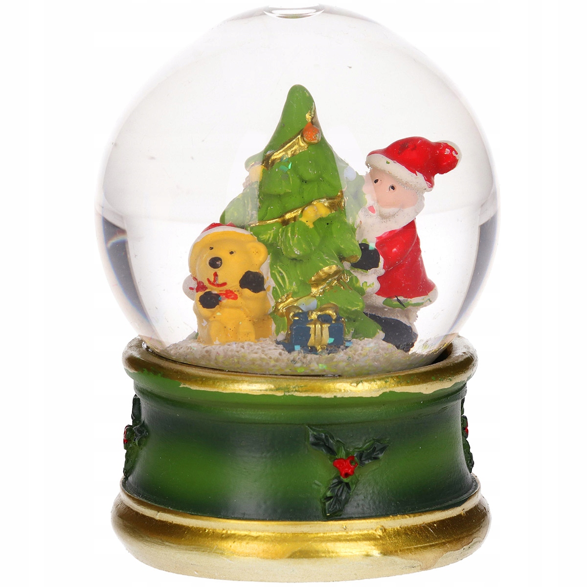 ŚNIEŻNA SZKLANA KULA ŚWIĄTECZNA MIKOŁAJ Marka Dekorstar