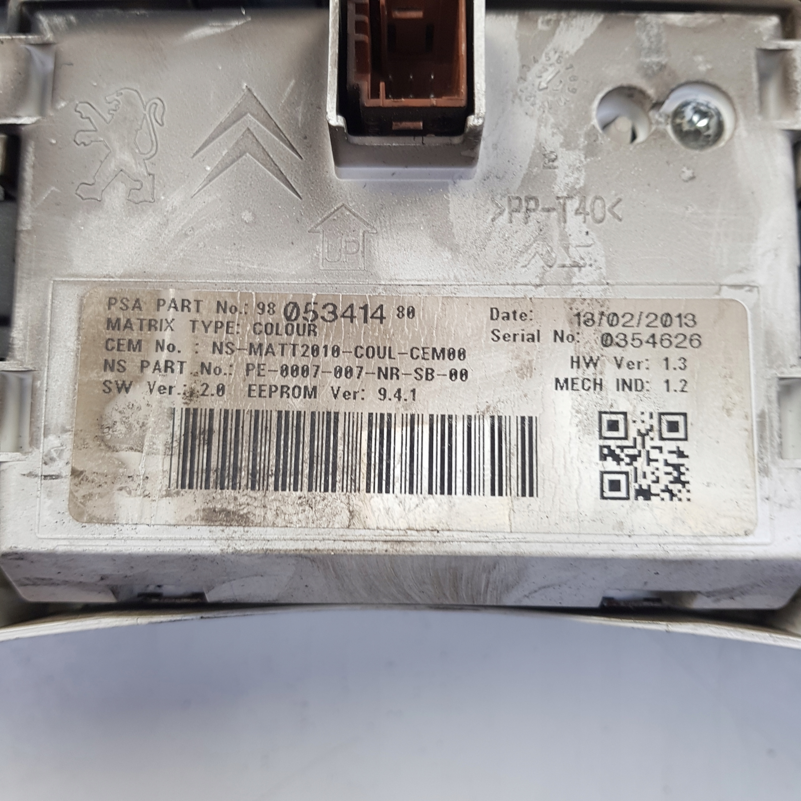 Zestaw startowy 9678615580 Peugeot 508 2.2 HDI Typ samochodu Samochody osobowe