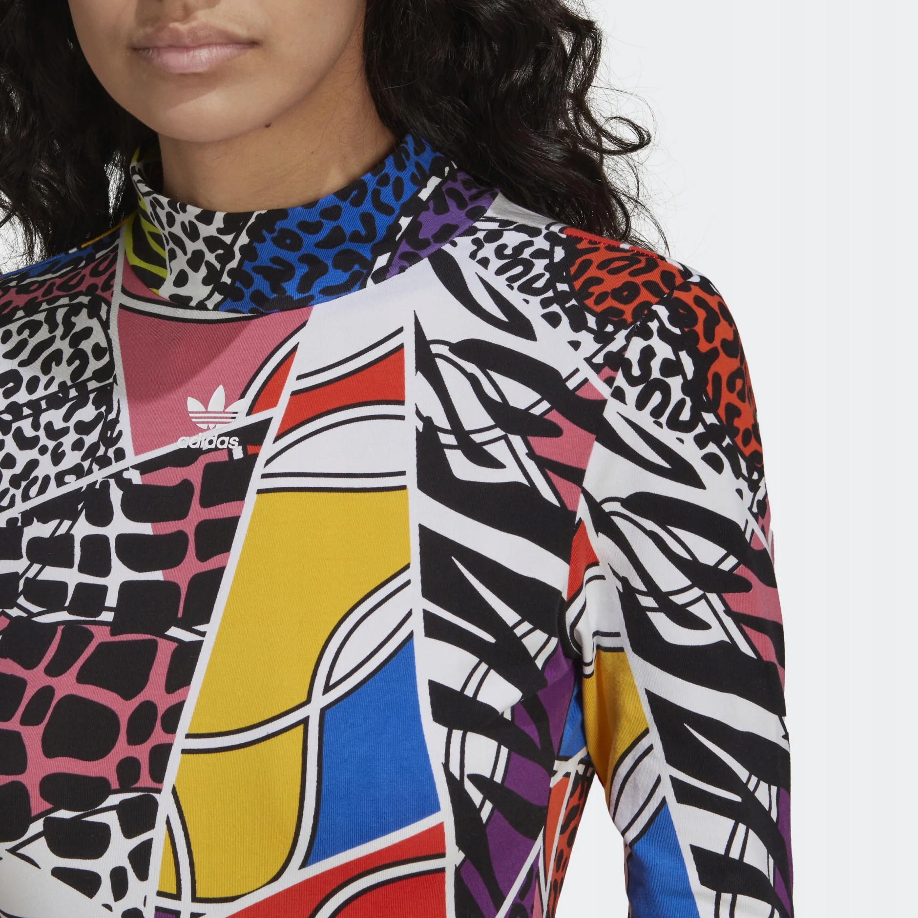 BODY MŁODZIEŻOWE SPORTOWE DAMSKIE Z DŁUGIM RĘKAWEM ADIDAS RICH MNISI 38 Rękaw długi rękaw