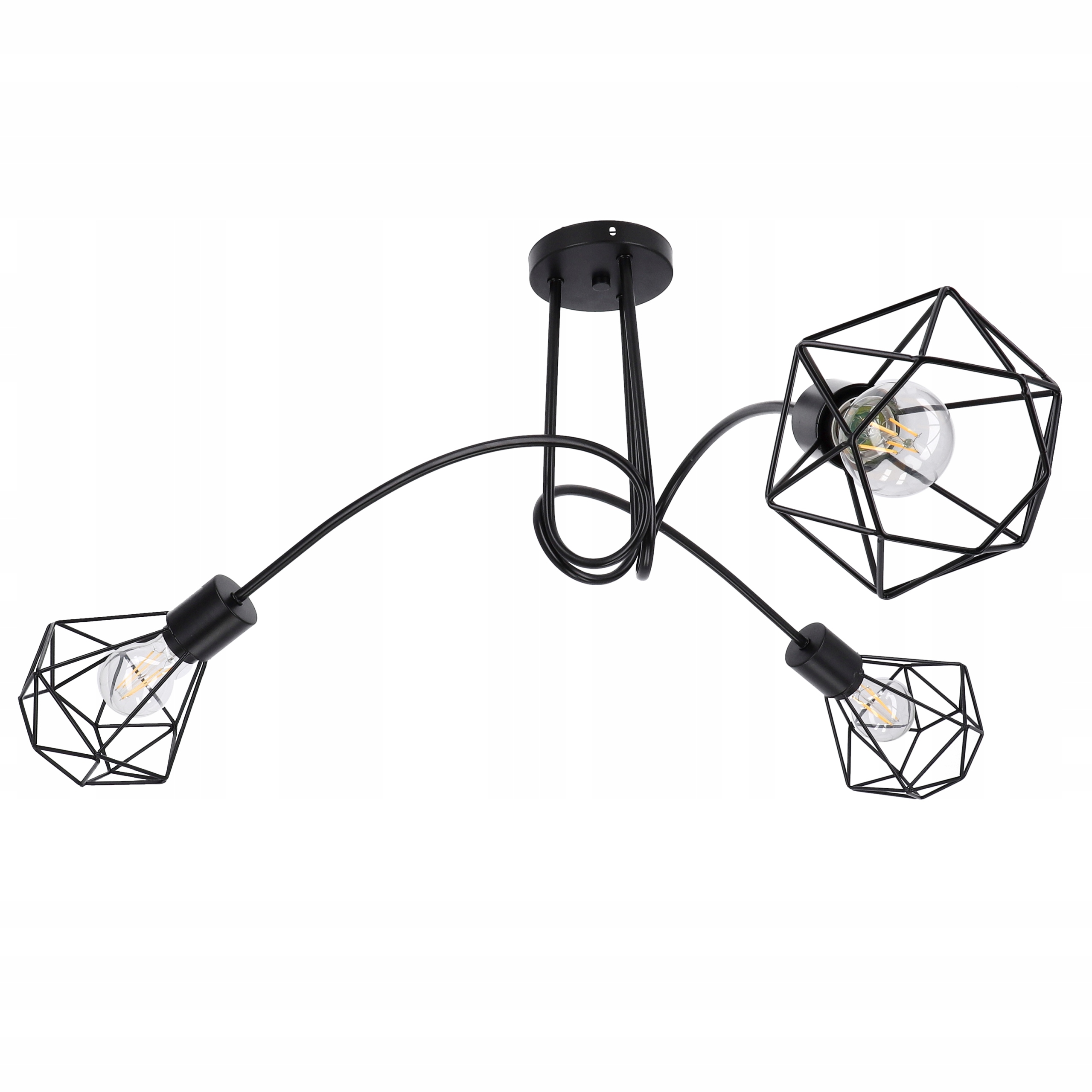 

Lampa sufitowa wisząca Diament Loft Żyrandol Retro