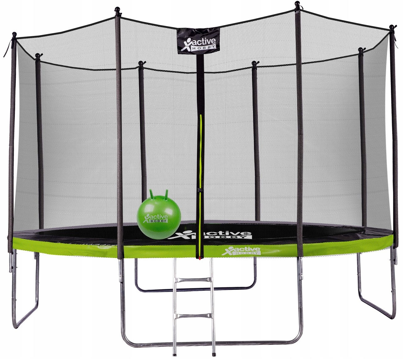 

Trampolina ogrodowa 374cm 12ft z drabinką Piłka