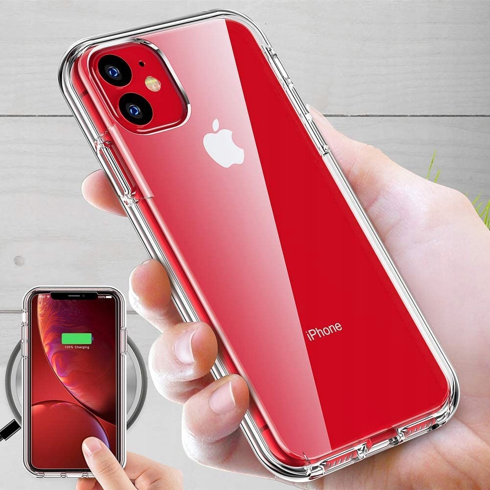 ETUI do IPHONE 11 PRZEZROCZYSTE WZMACNIANE 360° CLEAR CASE + SZKŁO 9H o Dedykowany model iPhone 11