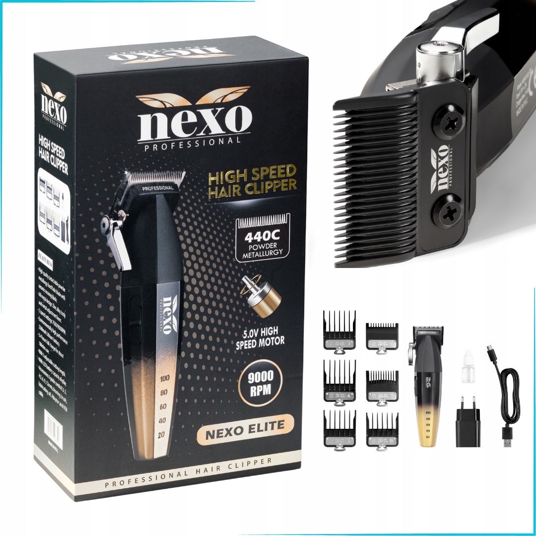 Stříhací Strojek Na Vlasy Nástavce Nexo Elite 7500/9000 Rpm
