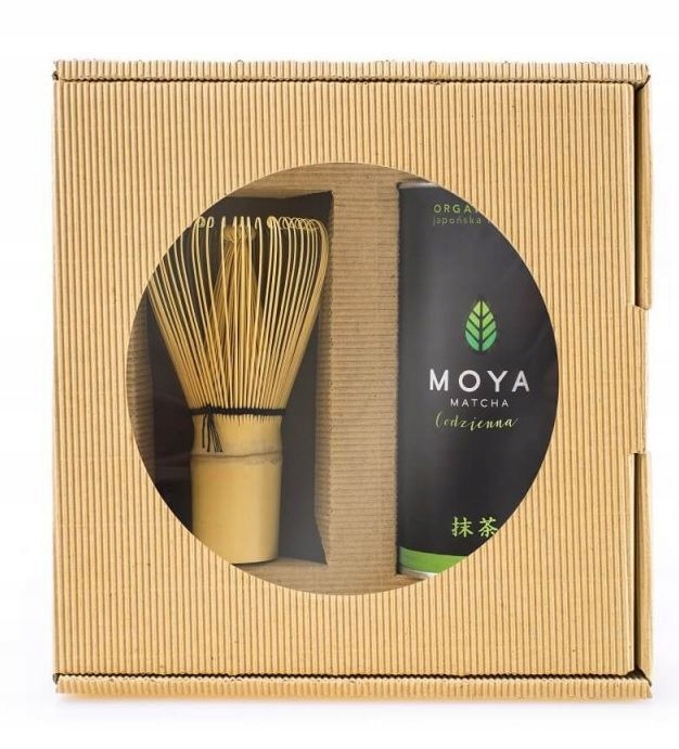 Levně Moya Matcha Set, Čaj Zelený Matcha v prášku 30 g Metla Bambu