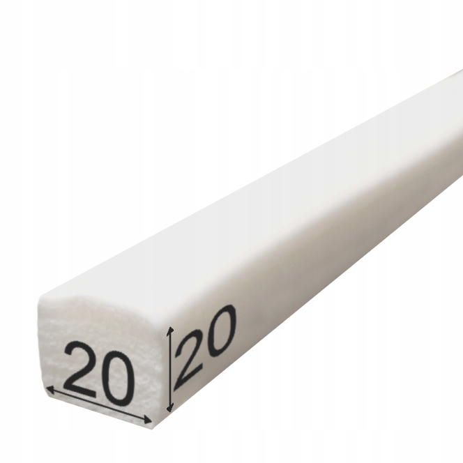 

Uszczelka silikonowa pianka prostokąt 20x20mm