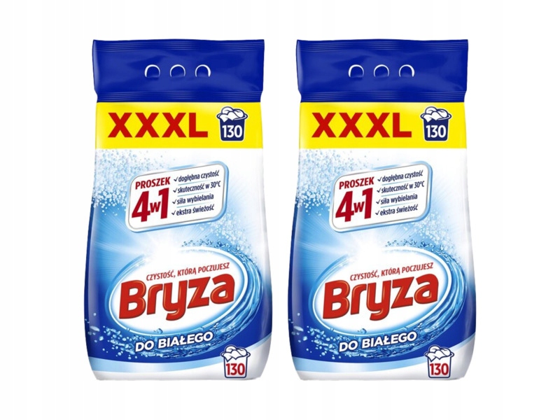 Proszek do prania Bryza 4w1 White 2 x 8.45 kg