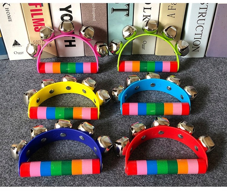 V3 GRZECHOTKA DREWNIANE JANCZARY DZWONECZKI TAMBURYNO DLA DZIECI MIX Rodzaj tamburyn