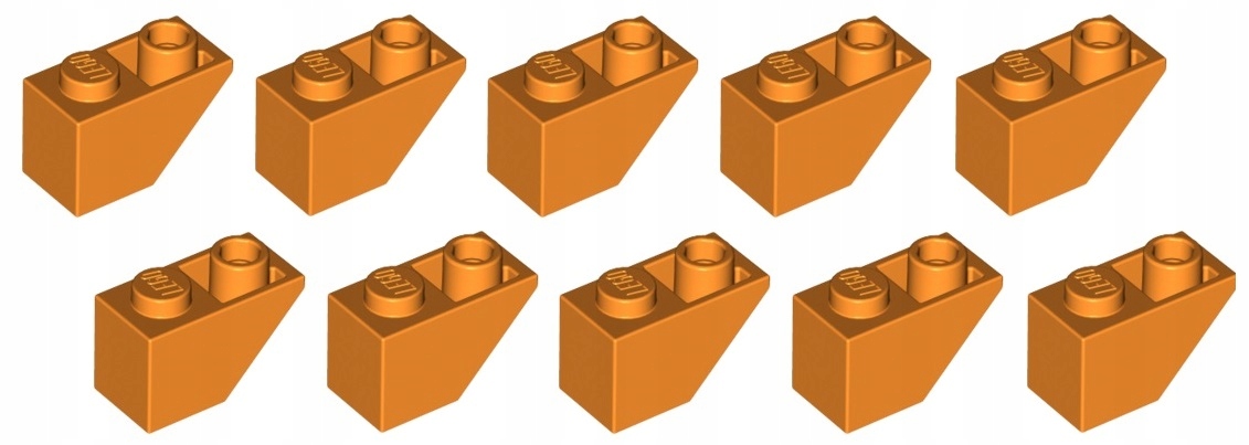 

Lego skos odwrócony 1x2 pomarańczowy 10 szt. 3665