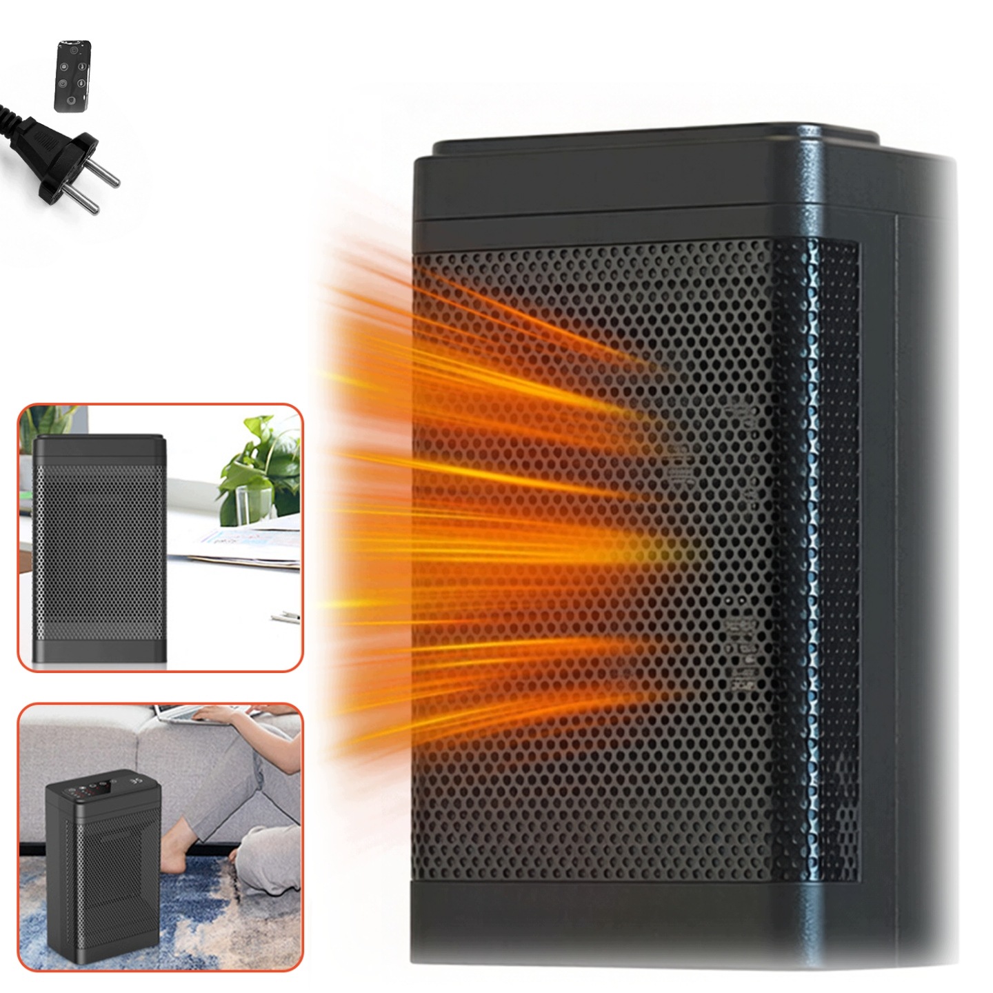 Elektrický Termoventilátor Keramický konvektorový Farelka 1500W