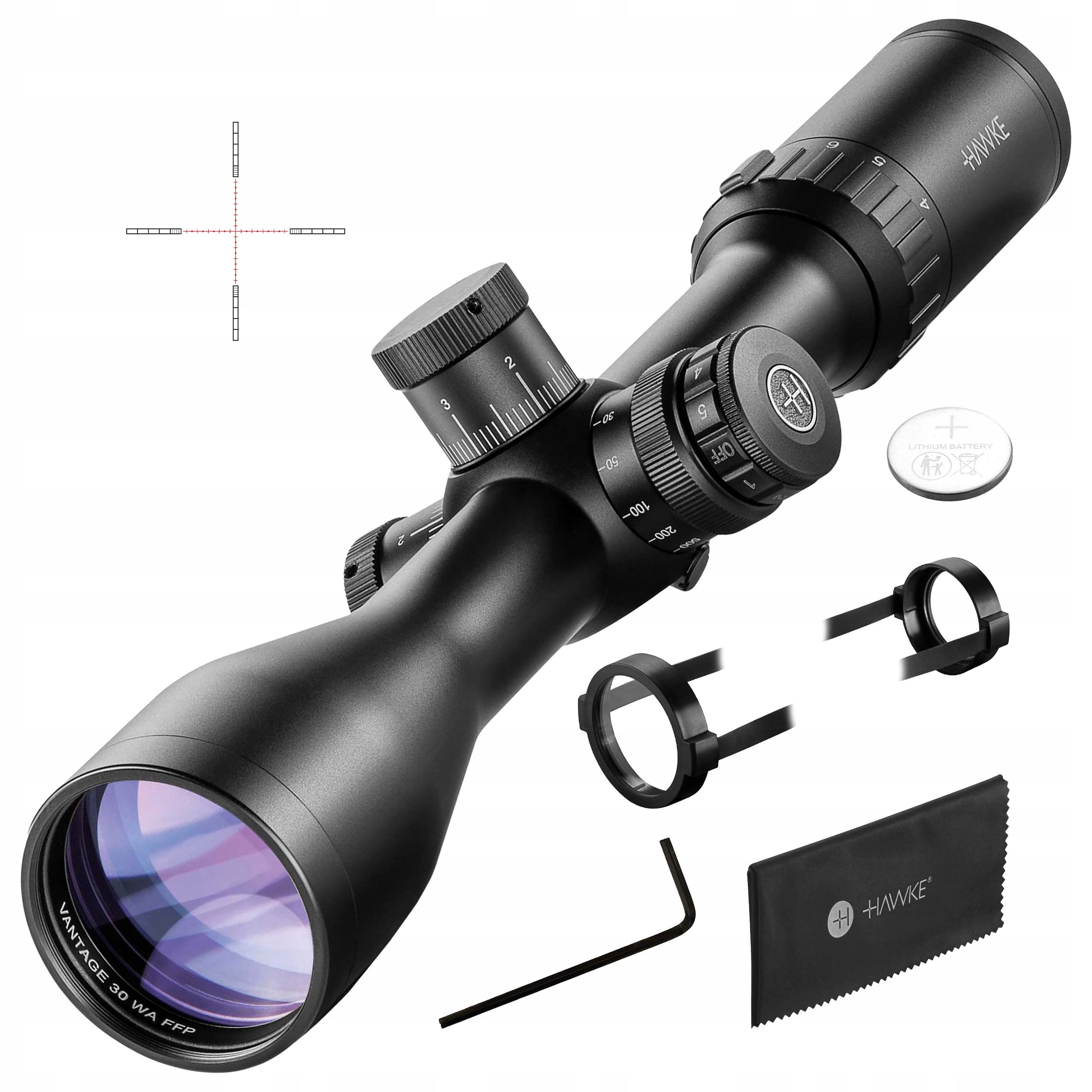 Hawke Luneta Celownicza Vantage 30 Wa Ffp 4-16X50 Ir Sf Half MIL Dot