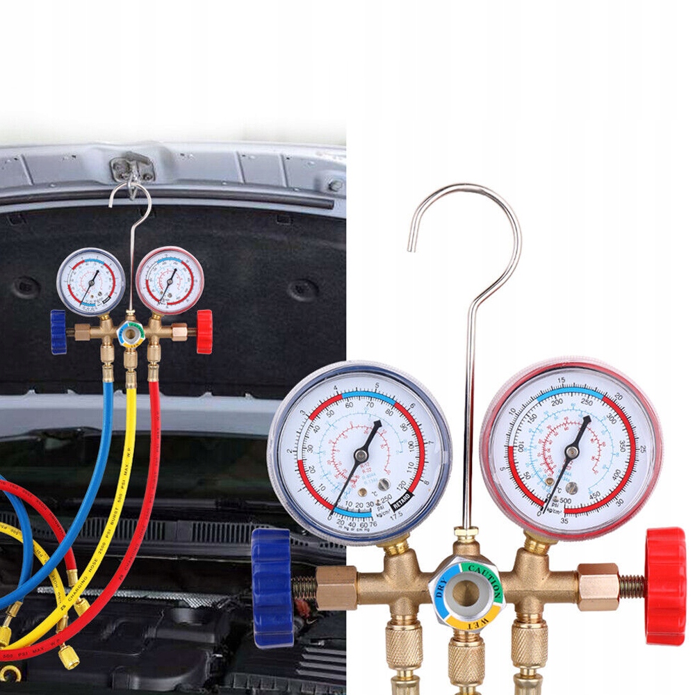 TESTER NAPEŁNIANIA MIERNIK KLIMATYZACJI ZESTAW SZYBKOZŁĄCZKI CZYNNIK R134A Kod producenta CR7752esdtfghn