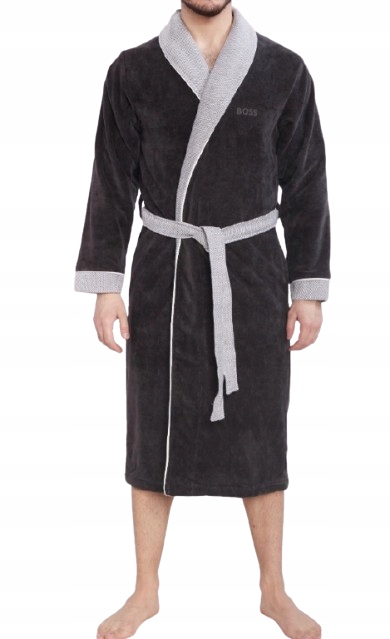 Boss Pánský Černý Bavlněný Župan S Logem M 0Z3A6* M 0_3 Jako Dárek