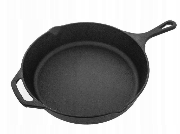 

Patelnia Żeliwna Talerz Żeliwny 30 cm Indukcja Gaz