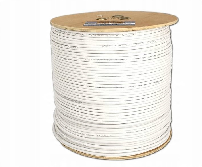 

Kabel koncentryczny antenowy biały sat-tv 1mb Pvc