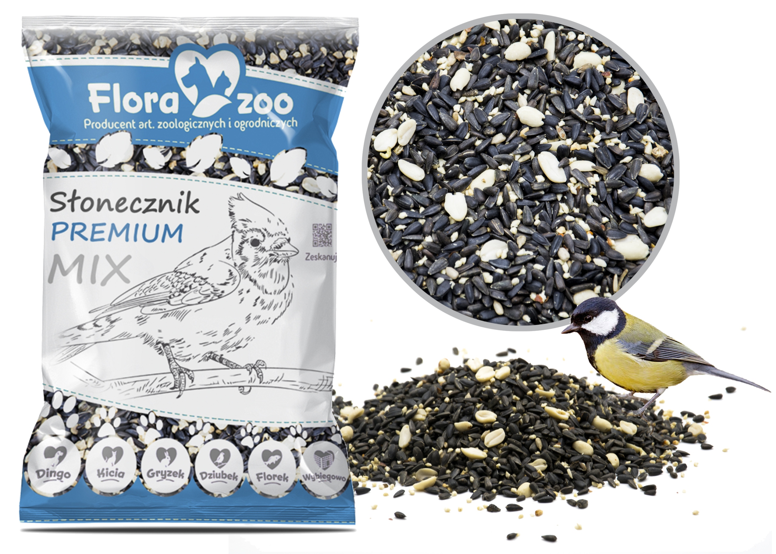 SŁONECZNIK CZARNY ŁUSKANY ORZECH KARMA DLA PTAKÓW EAN (GTIN) 5902367963149