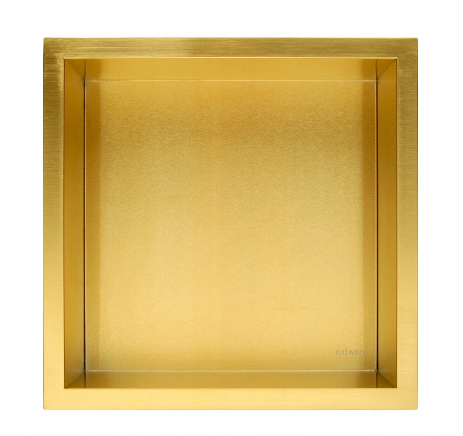 Balneo Wall-box One Gold Brass Jednotlivá zlatá police 30x30x10 cm,